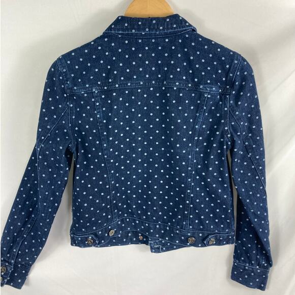 Liz Claiborne Polka Dot Jean Jacket Size Small - Picture 3 of 3